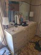 5 Pc. Albert Bedroom Suite, Approx Full Sized Bedframe, 6 Drawer 2 Pc. Dresser With Mirror, 5 Drawer Dresser, And 2 Nightstands