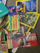 2 Boxes Of Assorted Books, Kid's Books, Guinness World Records, And Guitar Books