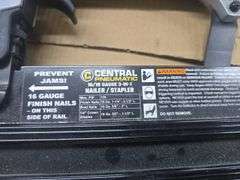 Central Pneumatic 16/18 Gauge 3-in-1 Air Nailer/Stapler