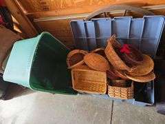 Tote Of Baskets & Empty Tote