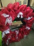 2 Large Holiday Wreaths