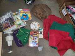 Box Full of St. Patrick's Day, Trinkets, Wicker Basket, Books and More