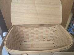 Woven Picnic Basket, Wicker Basket, Wooden Serving Tray