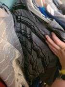 Contents Of Closet, Shirts, Jeans, And Sweaters Sizes L And M