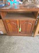 TV Stand With Shelf And Two Cabinet Doors (Approx. 30" x 30")