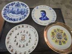 Framed Pictures Of Presidents, Decorative Plates