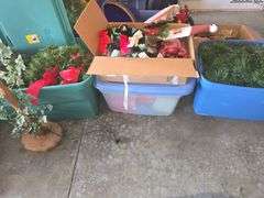 7 Boxes of Christmas Decor
