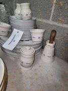 Approximately 36 Pieces Royal Blue Ironstone Enoch Wedgewood