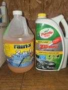 Partial Containers Rain•X and Turtle Wax