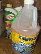 Partial Containers Rain•X and Turtle Wax