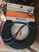 6 Shelf Shelving Unit & Contents, Cables,Extension Cords, Sercurity Cameras