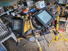 Two Work Lights on Tripods, Untested