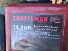Craftsman Lawn Tractor, 14.5HP IC OHC, Approx. 42in Deck, No Battery, Not Running