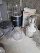The Euro Chopper In Box, The Pampered Chef Slap Chopper, NutriBullet With Attachments