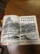 2 1948 Vintage Boy Scout Hand Books Boys Scout Box