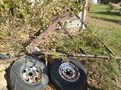 Trailer Tongue and Two Wheels