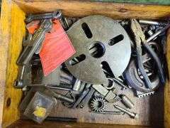 Atlas Lathe, Approx. 4½ft x 4ft x 16in. Includes Six drawers and Contents And Wall Cabinet and Contents, Very Heavy, Bring Help