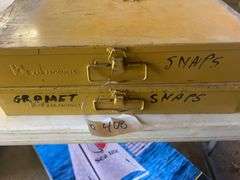 2 Metal Boxes of Assorted Metal Snaps for "MG"