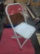 Children's Folding Table, 4 Chairs, And Folding Chair