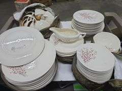 Vintage Edwin Knowles, Lacquer Blossom Dinnerware Set (Approx 90 Pcs)