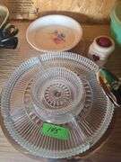 Lazy Susan Serving Platter, Knowles Utility Ware Dish.