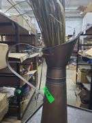 Decorative Metal Pitcher And Grass