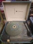 Silvertone Record Player, Vintage Mandolin Harp (Damaged)