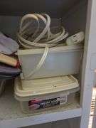 Metal Cabinet & Contents