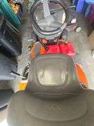 Husqvarna YTH 22V42 Riding Mower, 2 Gas Cans. (WORKS) 42"