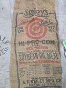 1 Burlap Sack, 2 Canvas Sacks