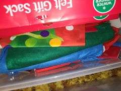 Plastic Organizer And Christmas Decor