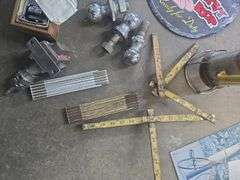 Tote of Ball Hitches, Metal Signs, Holster, Lock Box