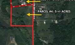 Parcel #4: 5+ Acre Lot w/ Approx. 480' Road Frontage