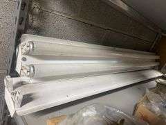 2 SHOP LIGHTS ONE WITH BULBS AND ONE WITHOUT