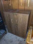 3 Shelves And Wooden Cabinet