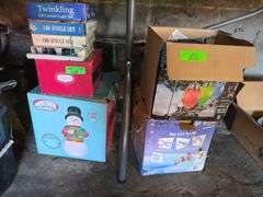 2 Blow Up Snowmen, Christmas Lights