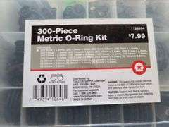 Five Containers of Various Size O-Rings