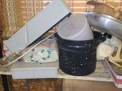 Roasters, Folding Chairs, Vacuums, And Tins