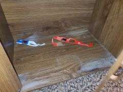 Wooden Cabinet On Casters