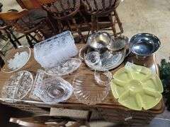Silver Plated Serving Set,Tray In Box , Plastic Party Serving Set