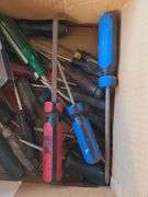 Box Of Assorted Screwdrivers