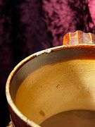 Two-Tone Glaze Doulton Jug with English Countryside Scenes