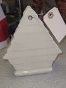 Vintage Shawnee Wall Pocket Blue Bird House Ceramic Vase Planter