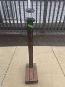 Decorative Solar Lite Post with Hook For Hanging Decorations or Wreaths