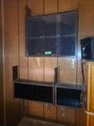 3 Shelves And Wooden Cabinet