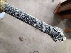 Open-Mouth Dragon Head Pommel Katana