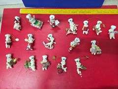 17 Danbury Mint Pillsbury DoughBoy Christmas Ornaments