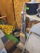 Roasters, Folding Chairs, Vacuums, And Tins