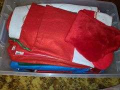 Plastic Organizer And Christmas Decor