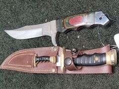 Muela Bowie Piggyback Knife Set , Hunting Knife Made In Pakistan